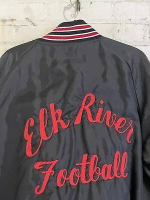 Vintage Chain Stitch Jacket Large Butwin Elk River Football 70s 80s Vtg • $35