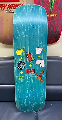 Powell Peralta Old School Original Tony Hawk Pictograph Skateboard Turquoise  • $250