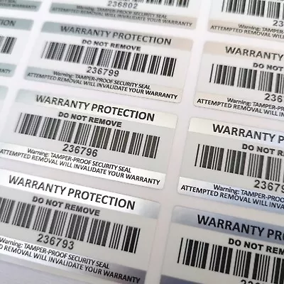 Tamper Proof Stickers Warranty Void Labels 45mm X 20mm Tamper Evident • £55.95