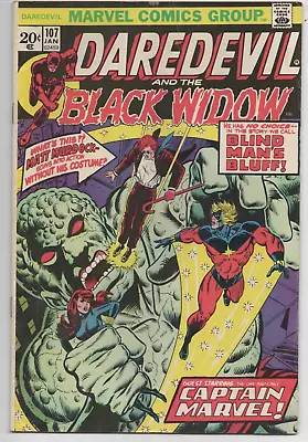 DAREDEVIL AND THE BLACK WIDOW Marvel Comics #107 Jan. 1974 • $9.99