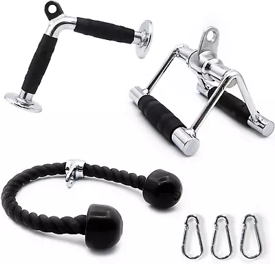 Cable Machine Attachments For Gym LAT Pulldown Accessories With Multi-Option: V • $90