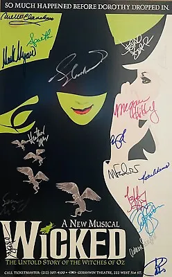 $375 • Buy WICKED ~Signed 2005 Broadway Poster~ Shoshana Bean ~Rue McClanahan~ Megan Hilty