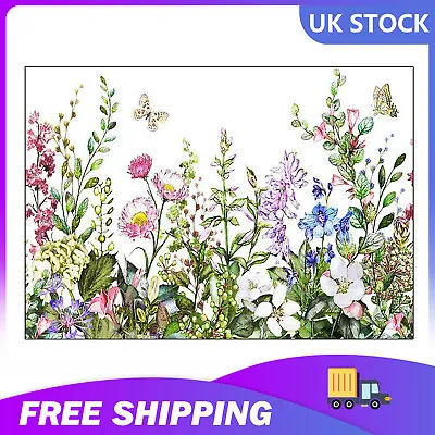 Plants Flower Wall Stickers Decals Nursery Vinyl Art Mural DIY Home Decoration • £8