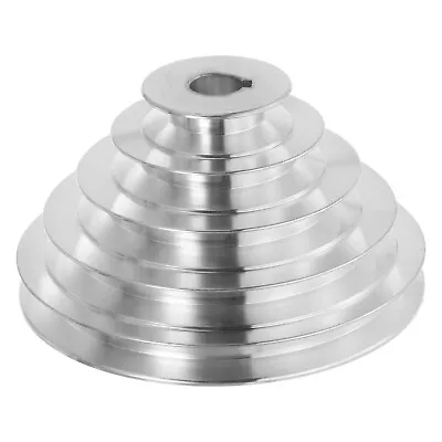 Aluminum A-Type 5 Step Pulley Wheel 19mm Bore 55-150mm Outer Dia For 12.7mm Belt • $24.49