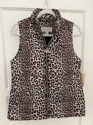 Michael Kors Women's Dark Carmel Cheetah Animal Print Vest Size Small NWT • $29.99