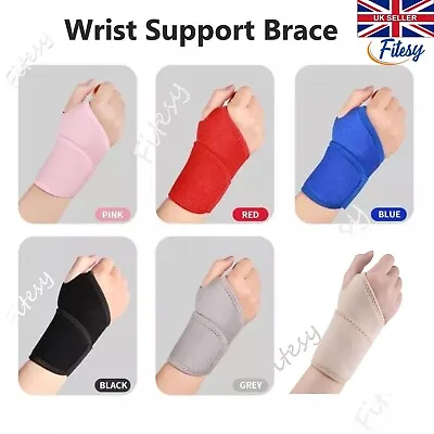 £4.74 • Buy Wrist Support Brace Hand Sprain Arthritis Carpal Tunnel Tendinitis Splint Strap