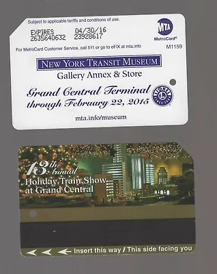 2015  HOLIDAY  TRAIN  SHOW  AT  GRAND  CENTRAL     METROCARD Metro Card Exp.2016 • $3.99
