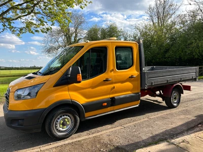 2018 Ford Transit 2.0 TDCi 130ps H2 Van Crew Cab TIPPER 7 Seater • £12750