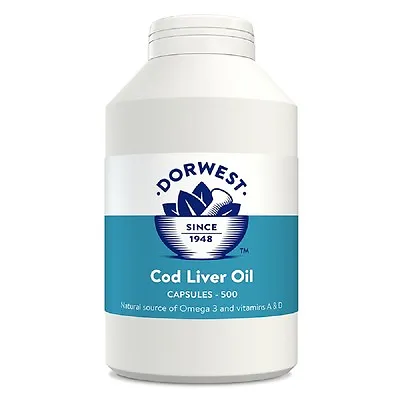Dorwest Cod Liver Oil Capsules X 500 Premium Service Fast Dispatch • £21.58