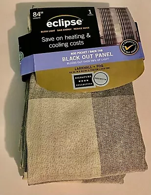 New Eclipse Blackout Curtain Premium One (1) Panel 84x52. FOG 068031866 • $27.97