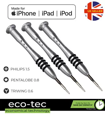 IPhone 14 13 12 11 XS XR Screwdriver Set - 0.6 Triwing 0.8 Pentalobe 1.5 Philips • £5.95