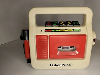 Vintage 1987 Fisher-Price Cassette Tape Recorder Player Model 3808 W/ Mic • $26.75