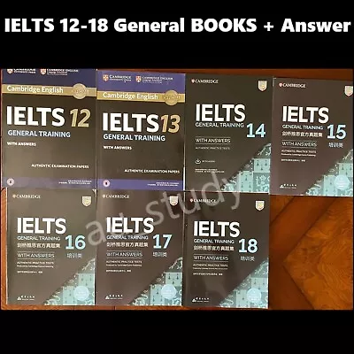 2024 AU STOCK LATEST NEW Cambridge IELTS 12-18 General Books With Answer Key • £44.41