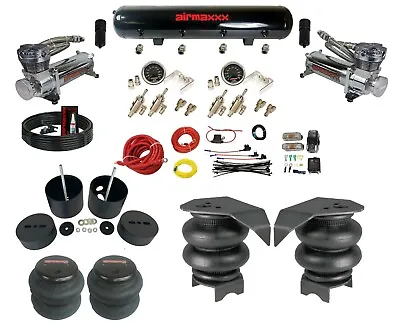 $1150 • Buy Complete 3/8  Manual Toggle Air Ride Suspension Kit & Bags Fits 88-98 Chevy C15