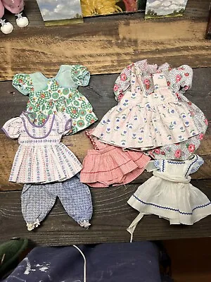 Lot Antique Vintage Doll Feedsack Dress Clothes Madame Alexander Shirley Temple • $40