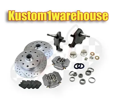 VW Front 2.5 Dropped Lower Spindle Disc Brake Conversion Kit Porsche5x130Wilwood • $970