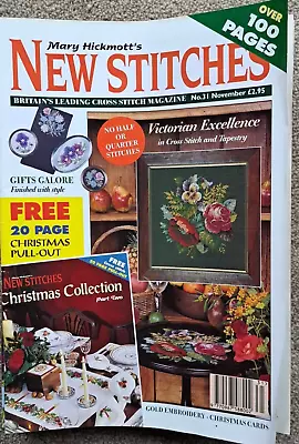 Mary Hickmott's New Stitches Magazine Issue 31 Cross Stitch Embroidery • £5.99