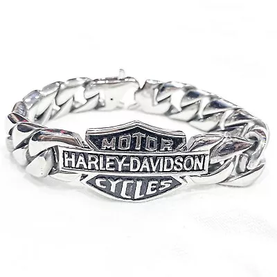 Bracelet Harley Davidson Harley Men Motorcycle Rare Stainless 316L Genuine • $30