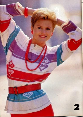 £2 • Buy Machine Knitting Monthly 1987 May 15 Patterns For Machine Knitting