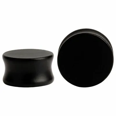 Plugs Organic Black Arang Wood Saddle Sold As A Pair Large Gauge- Whole Sale • $10.10