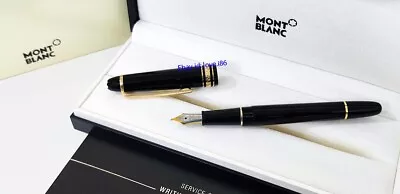 ⭐Montblanc *Meisterstuck Classique Gold 145​ (Mid Size)​ Ink Pen #  Fountain  • $154