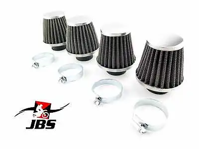 KAWASAKI KZ750N 82-83 JBS PERFORMANCE 54mm CHROME POD AIR FILTER CLEANER SET 4 • $18.27