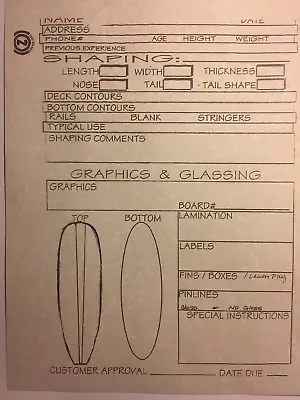 CON Surfboards“Order Form”1960-90 Santa Monica/Venice Surf(jacobsvelzybear • $9