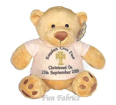 Personalised Teddy Bear Christening Baptism Holy Communion Dedication 15  Gift • £25