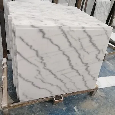 Carrara White Marble Tile Floor And Wall Tile 24X24（100 Pcs) • $3799.05