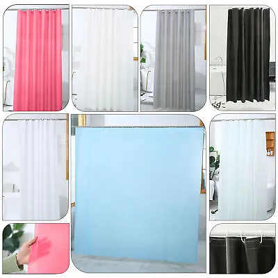 Shower Curtain Waterproof Mould Proof Bathroom Curtains With Hooks 180x180cm • £6