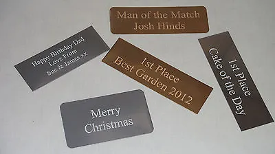 Christmas Gift Tag Engraved Plate Plaque Picture Frame Trophy Metal Aluminium • £3.20