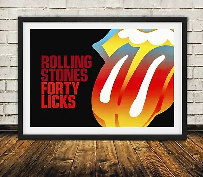 Rolling Stones Forty Licks - High Quality Premium Poster Print • $69.95