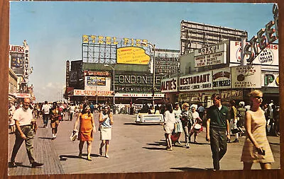 Postcard Boardwalk Atlantic City New Jersey NJ Steel Pier Steeplechase Pier • $4.29