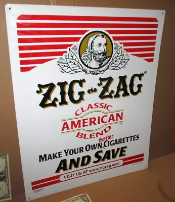 ZIG ZAG - TOBACCO ROLLING PAPERS SIGN - Make Your Own Cigarettes - LOUISVILLE KY • $49.99