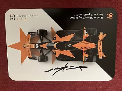 Tony Kanaan 2023 McLaren Indianapolis 500 Indycar Signed Photo Hero Card Triple • $22.37