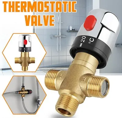 Thermostatic Mixing Valve With 1/2 NPT Male ConnectionsWater Temperature Contro • $19.99