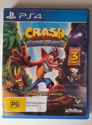 Crash Bandicoot N Sane Trilogy - Sony PS4 PlayStation 4  3 Games - Tracked Post • $29.95