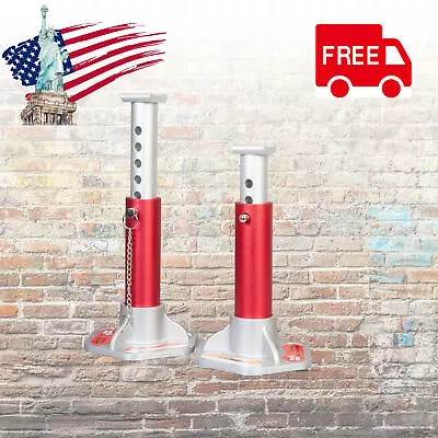 Big Red 2 Pack 3 Ton Double Locking Aluminum Jack Stands Red • $67.99