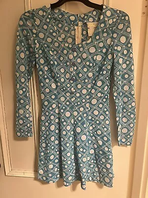 Miss Petite Melbourne Vintage Blue 70s Dress. Size 14 💕🍒💕💕💕 • $35