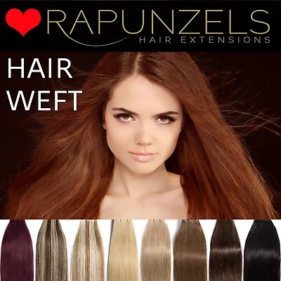 £59.99 • Buy 16  20  24  HAIR WEAVING WEFT Human Remy Hair Extensions FOR SEW IN GLUE IN