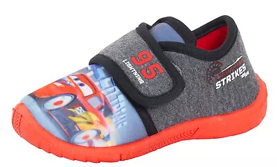 Disney Cars Slippers Kids Easy Fasten Booties Lightning McQueen Nursery Shoes • £12.95