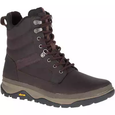 Merrell Tremblant 8  Polar Ice+ Waterproof Leather Hiking Boot Men's 9 Espresso • $126.72