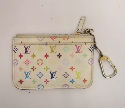 Authentic LOUIS VUITTON Monogram Pochette Cles Keyholder Coin Purse #26913 • $89