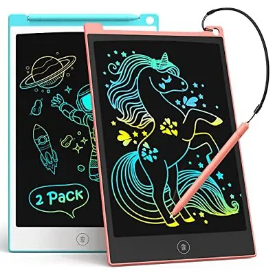 TECJOE 2 Pack LCD Writing Tablet 8.5 Inch Colorful Doodle Board Drawing Table... • $14.80