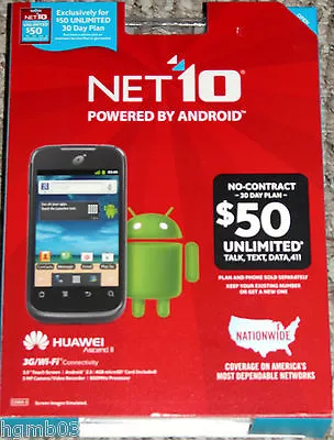 Net 10 Huawei Ascend Ii Smartphone - New • $29.99