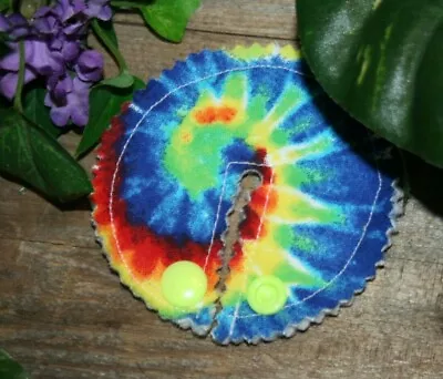 G-tube Pads Mic-key Button Feeding Tube Pads AMT Button Cover : Tie Dye #2 • $2.25