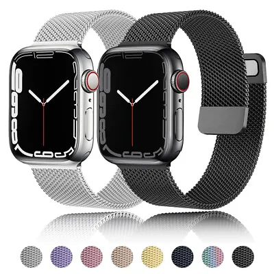 Stainless Steel Mesh Band Strap For Apple Watch Series 9 8 7 6 SE 40/44/41/45mm • $9.99