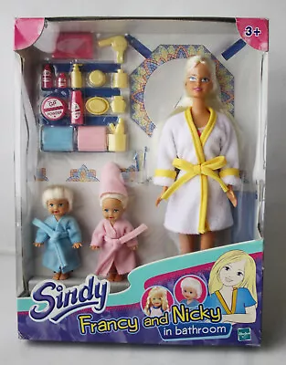 £68.10 • Buy Rare Vintage 90's Sindy Francy & Nicky In Bathroom Doll Set Hasbro New Sealed !