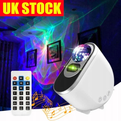 LED Galaxy Star Projector Light Ceiling Starry Night Planets Space Music Lamp UK • £21.99