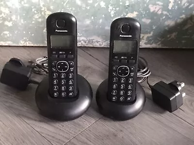 Panasonic Landline Phones KX-TGB210E Twin Digital Cordless Telephone Black  • £14.99